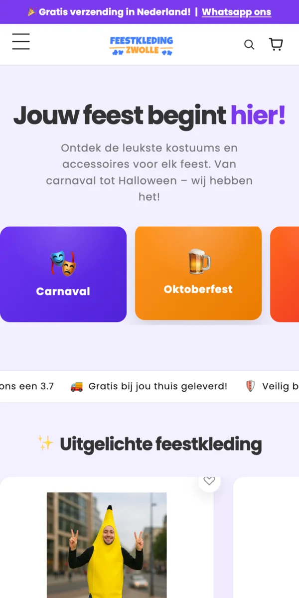 Mobiele weergave van Feestkleding Zwolle